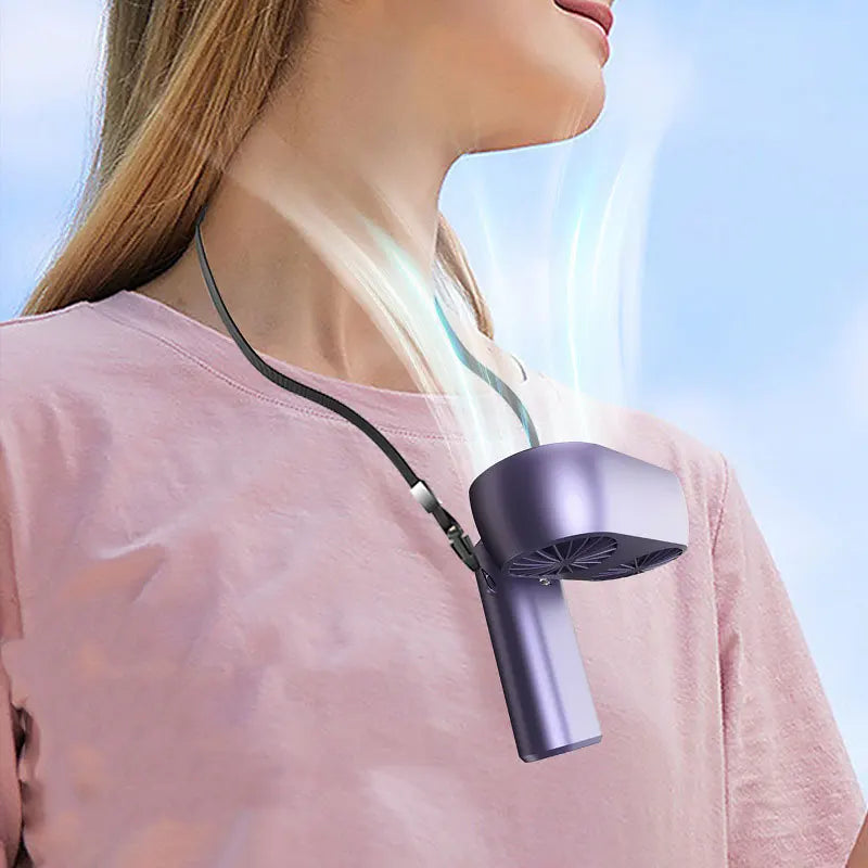 Ventilateur Portable à Double Tête – 5 Vitesses – Autonomie 6h | 2025